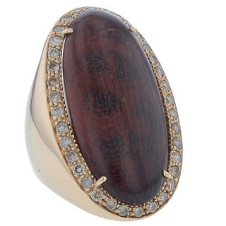 MISCELLANEOUS RING DIAMONDS, WOOD